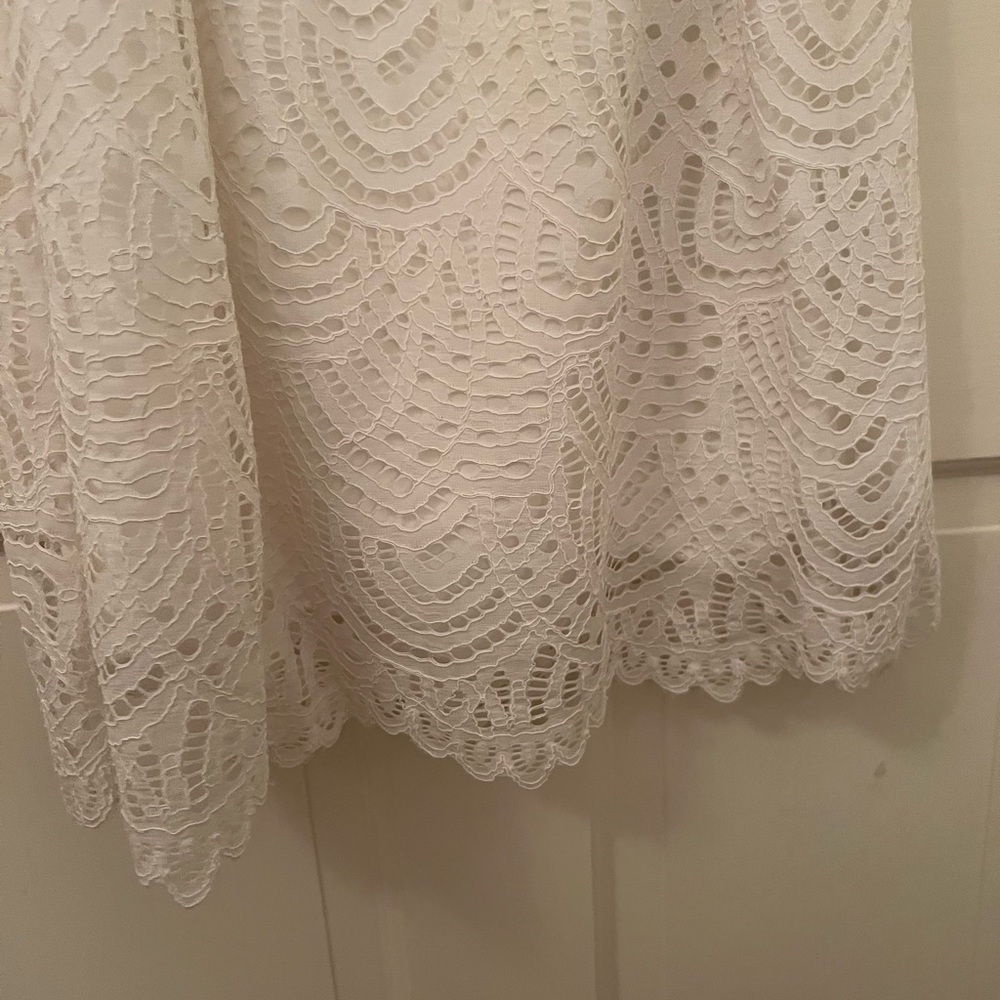 Lilly Pulitzer White Lace Off the Shoulder Dress